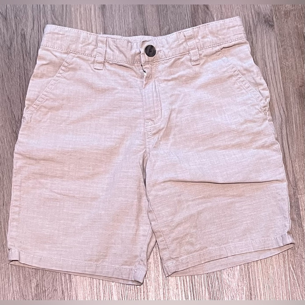 Cat & Jack Boys' Flat Front Chino Shorts in Khaki Color